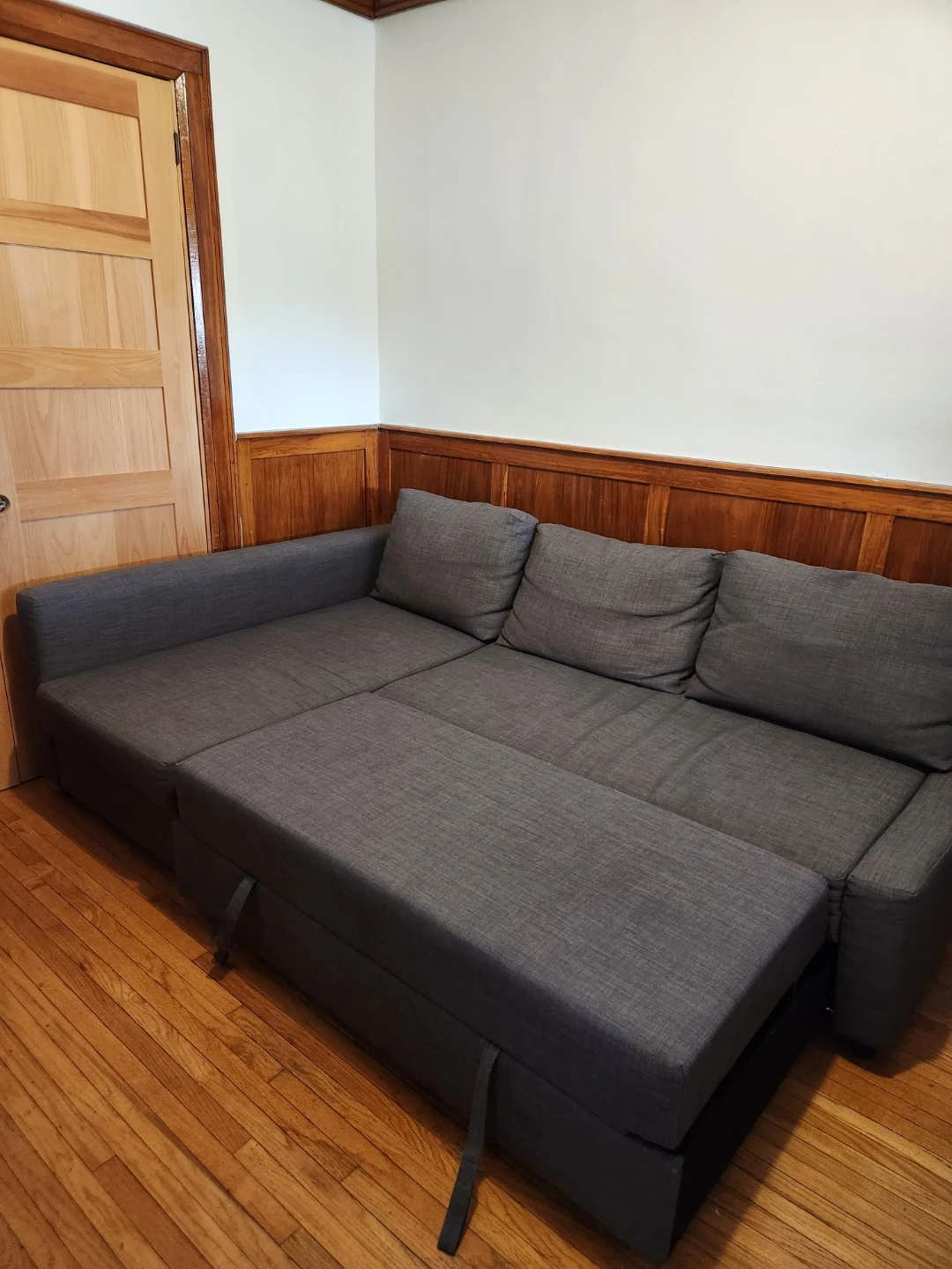 Grey Ikea Sectional Sofa Bed w storage