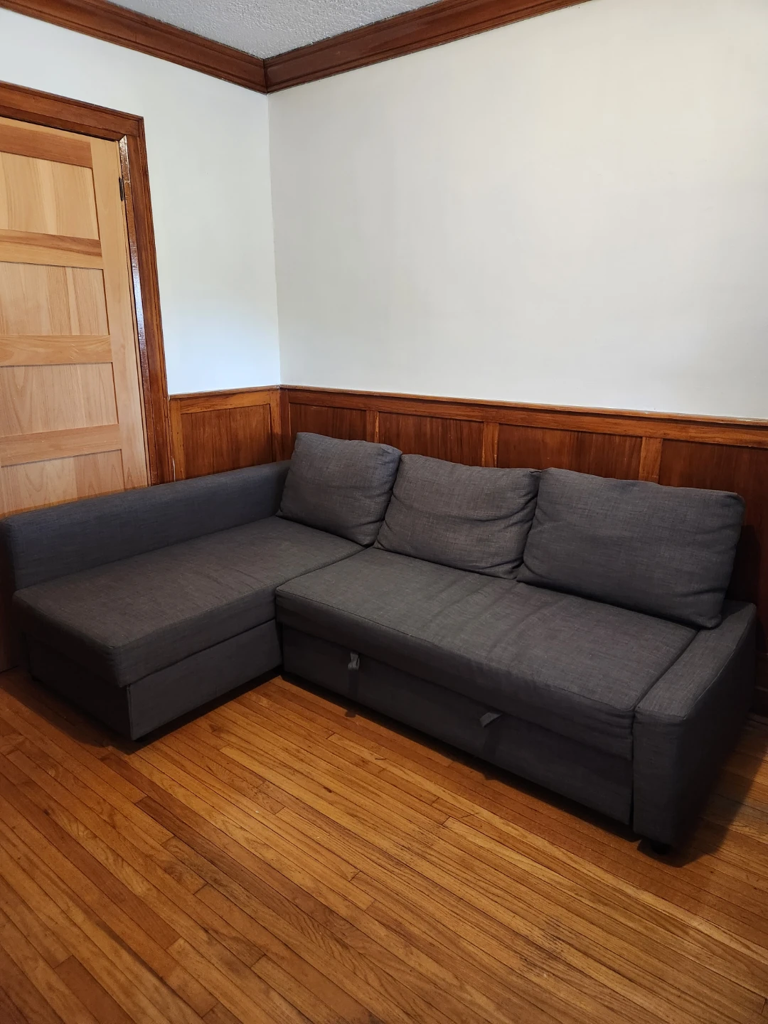 Grey Ikea Sectional Sofa Bed w storage - photo 3