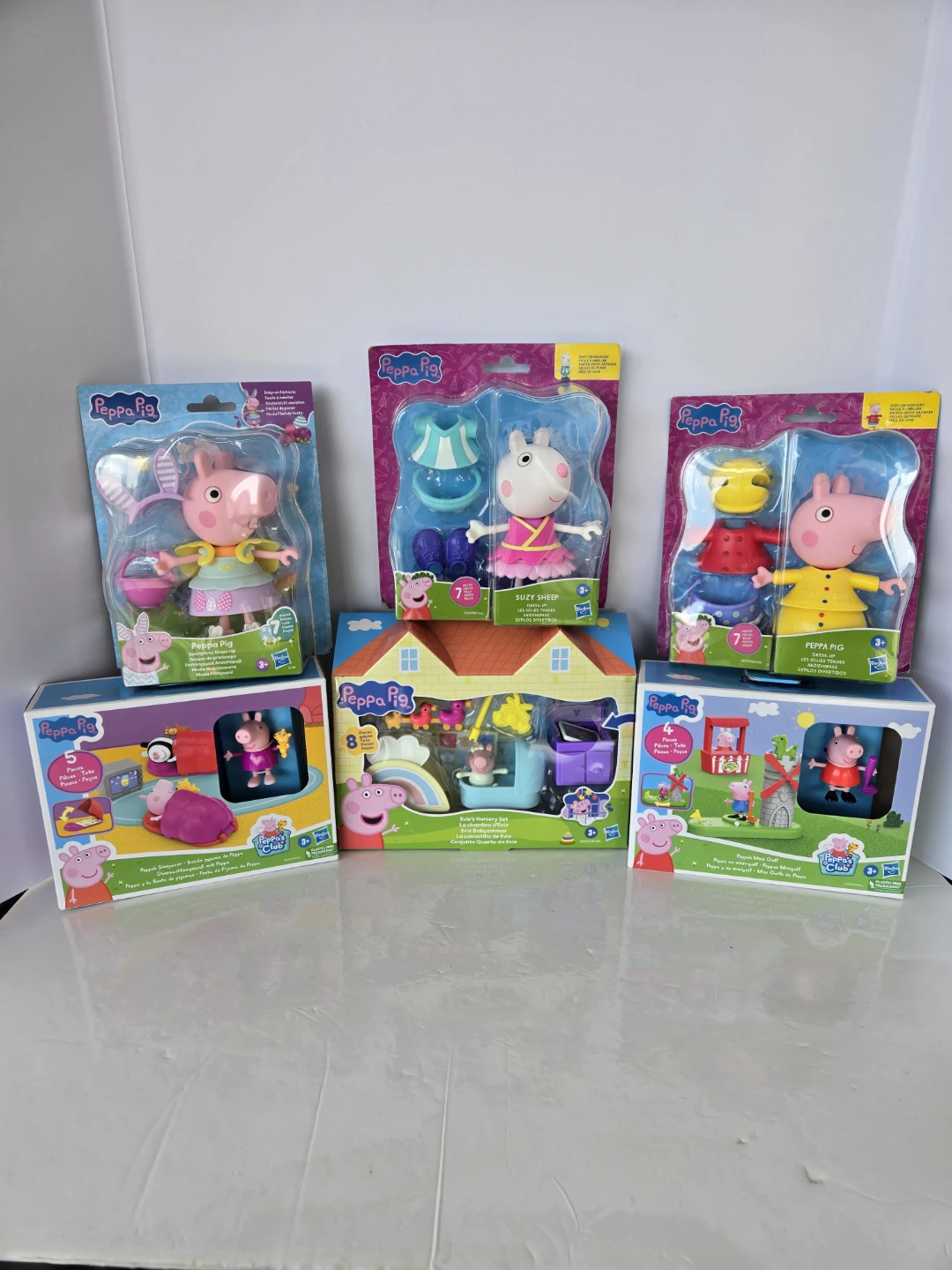 6 brand new peppa pig toy lot