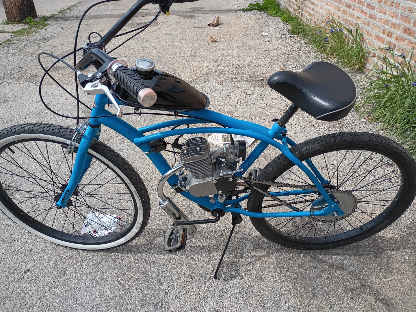 2 stroke motorized bicycle, brand new build - photo 2