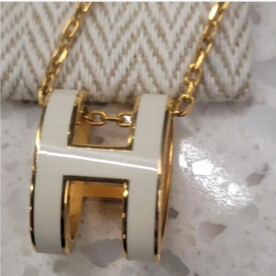 Authentic HERMES H necklace - photo 5