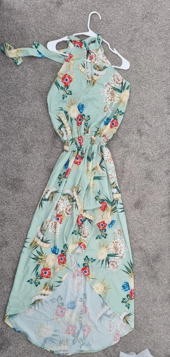 Aspiring Fashion Floral Halter Maxi Dress - photo 4