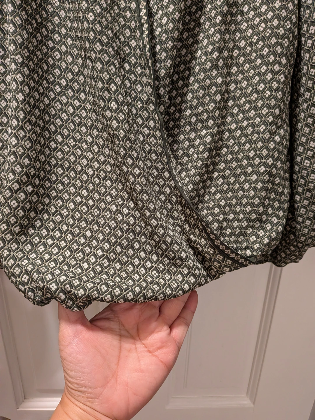 Max Studio Women's Size S Green Floral Print Blouse - photo 4