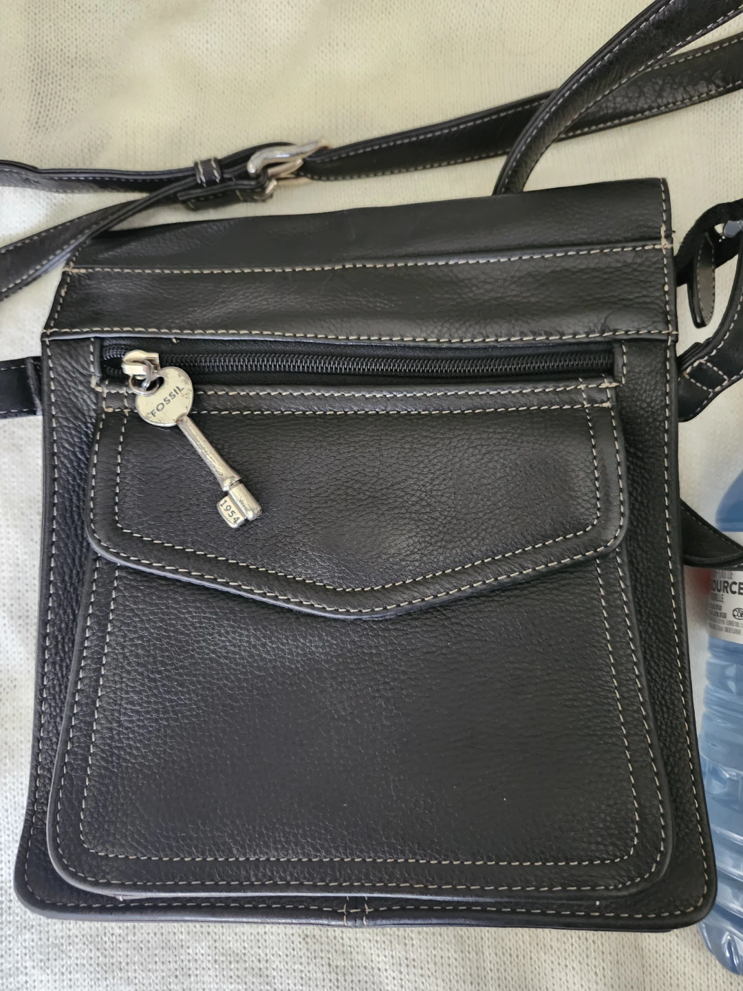Black Leather Fossil Crossbody Bag - photo 4