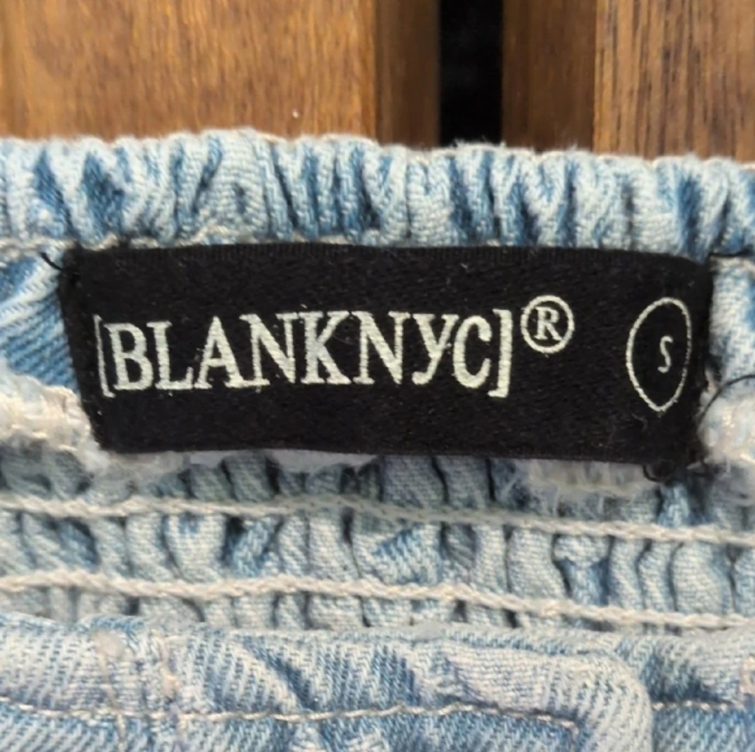 BLANKNYC Women's Denim Smocked Crop Top - photo 3