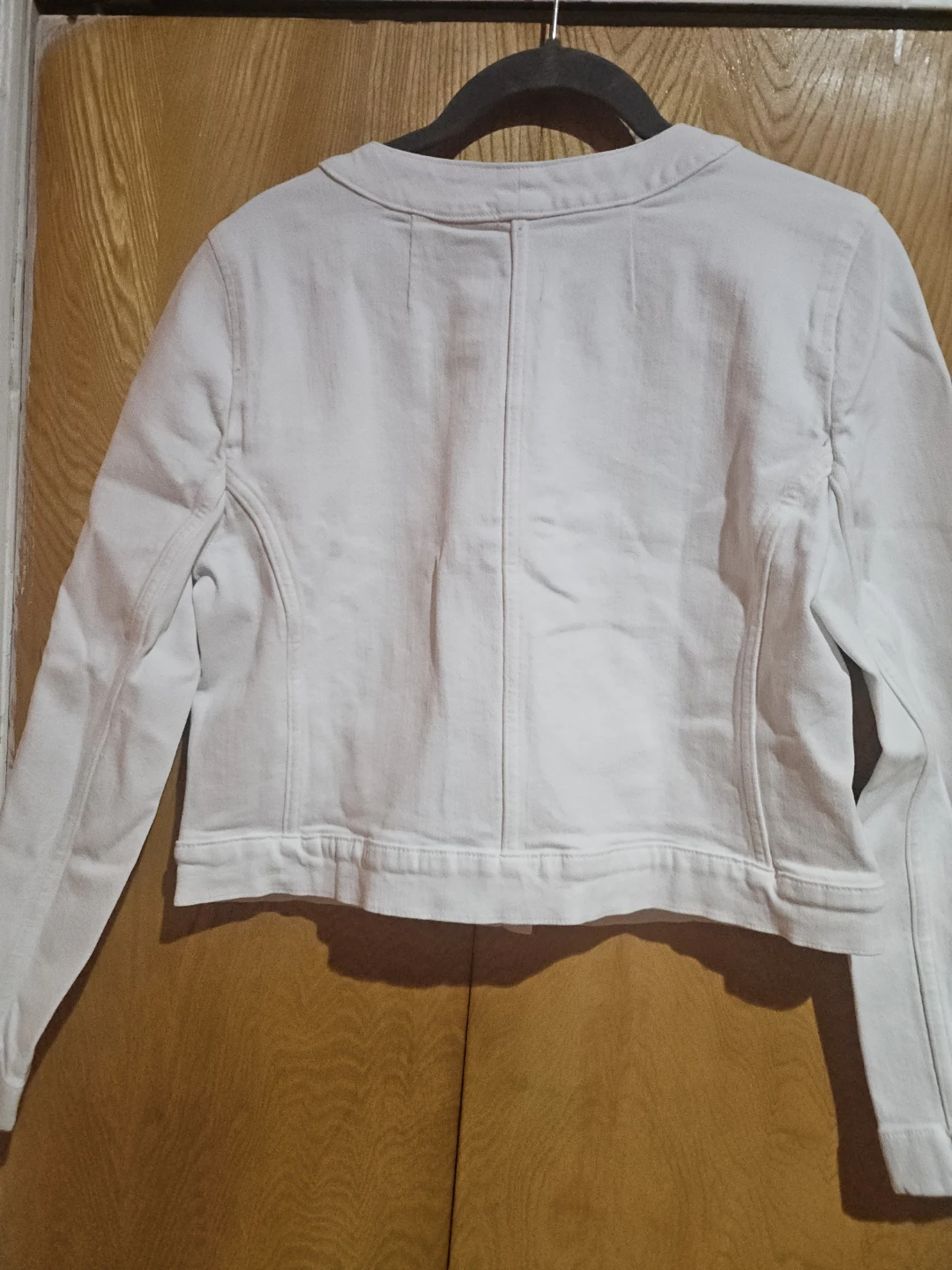 J.Crew White Cropped Jacket with Gold Buttons Size 6P - photo 3