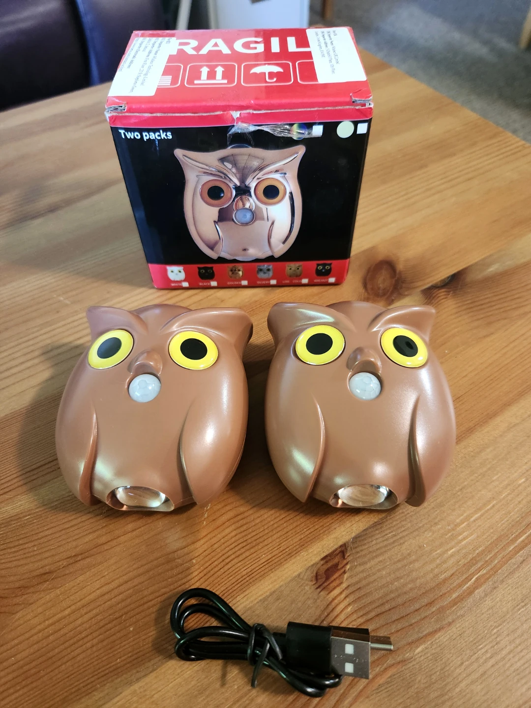 NEW ~ Owl Nightlights (Set of 2) - photo 3