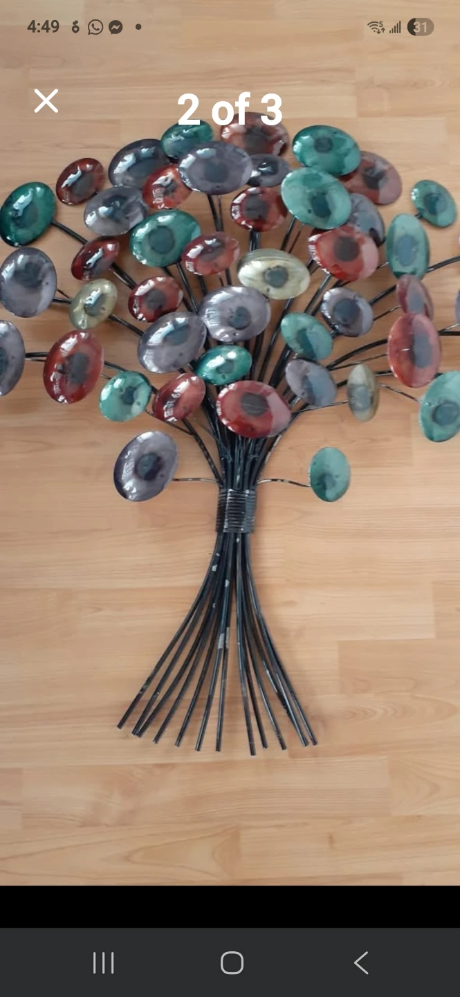 Metal Wall Art Tree Sculpture - photo 2