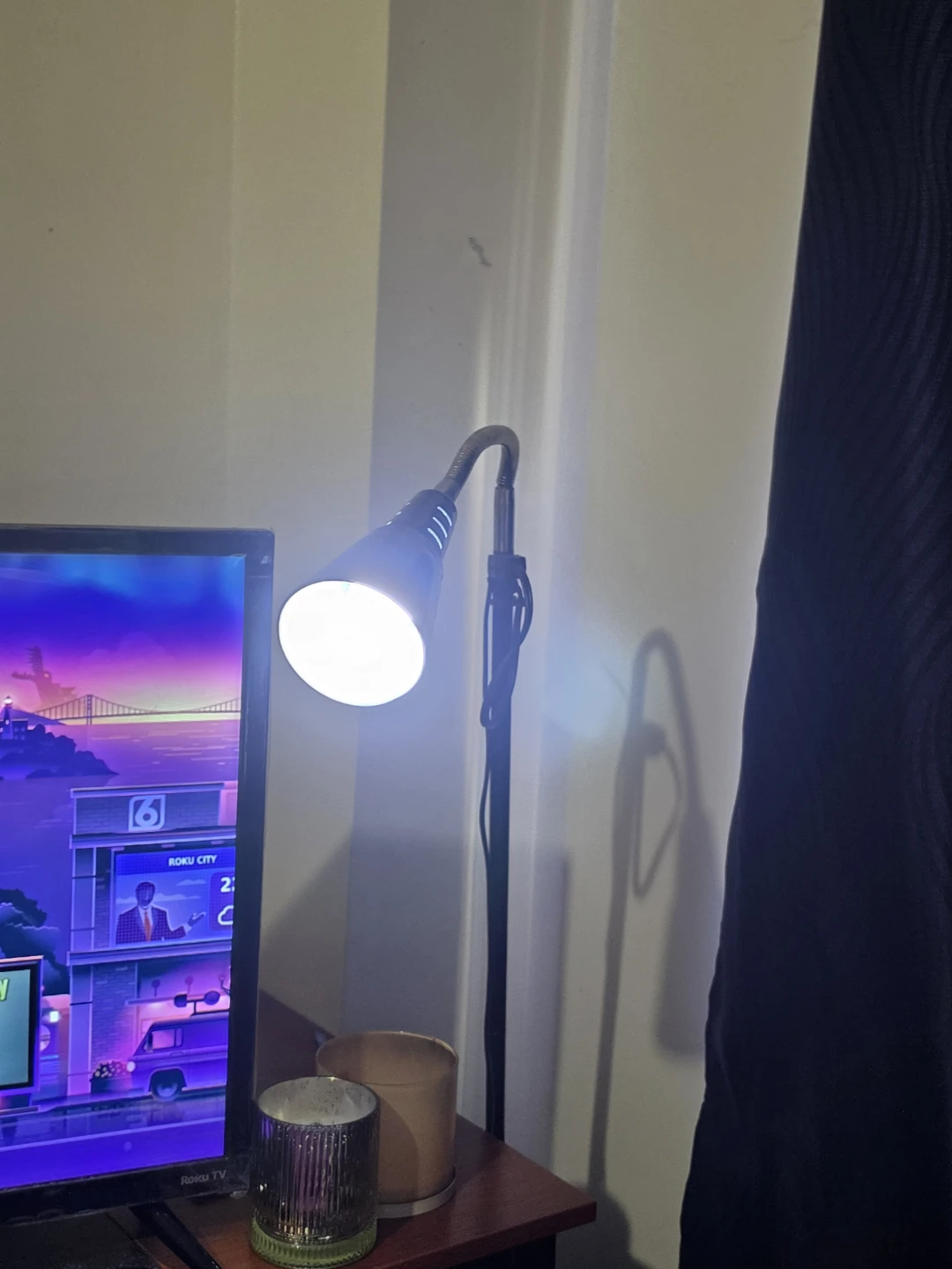 Black Floor Lamp with Flexible Neck - photo 2