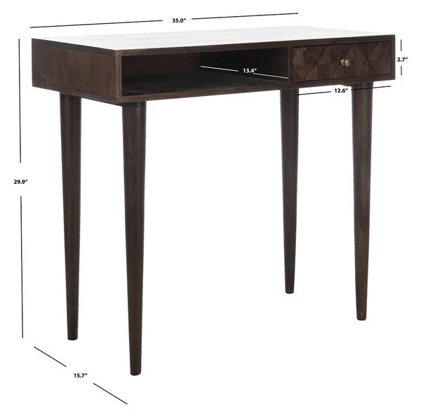 SAFAVIEH Zinnia Mango Wood Desk - photo 2