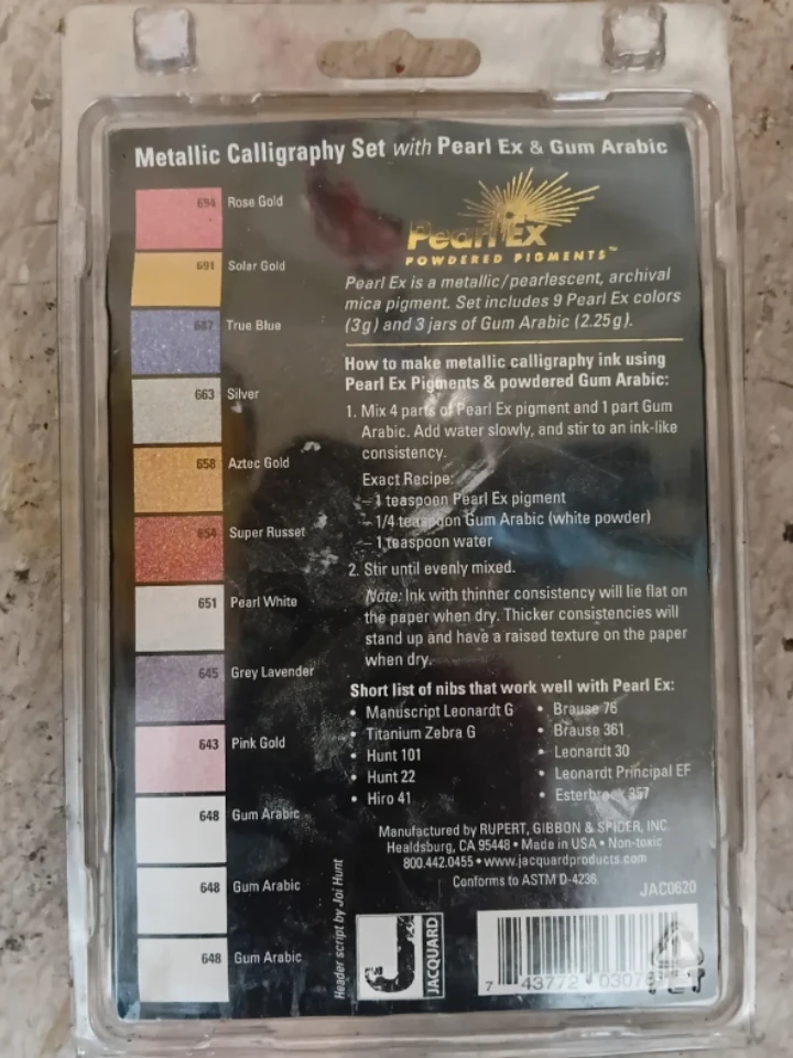 Jacquard Metallic Calligraphy Set - photo 2