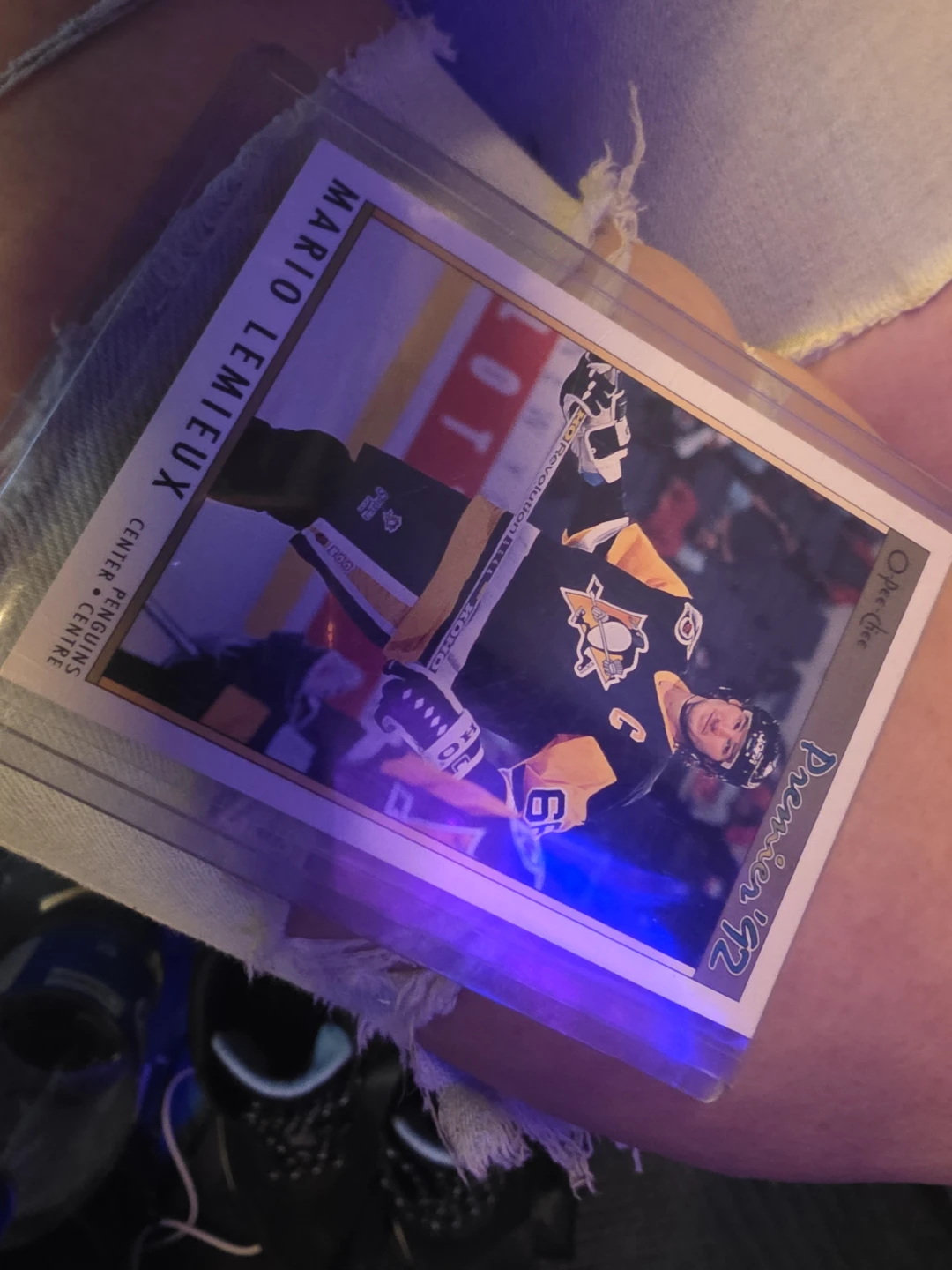 O-Pee-Chee Mario Lemieux Premier '92 Hockey Card