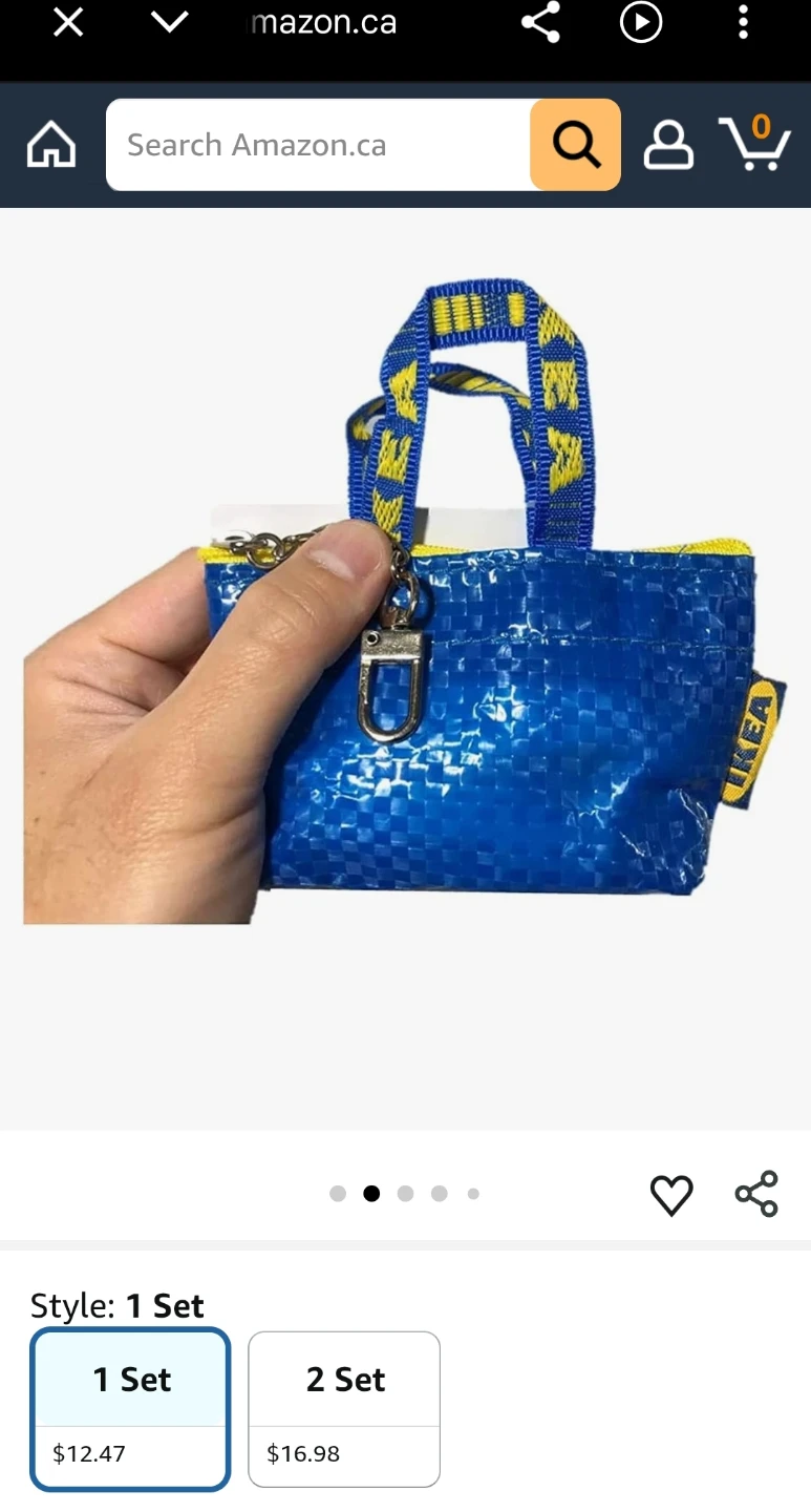 IKEA Blue Shopping Bag+coin bag - photo 2