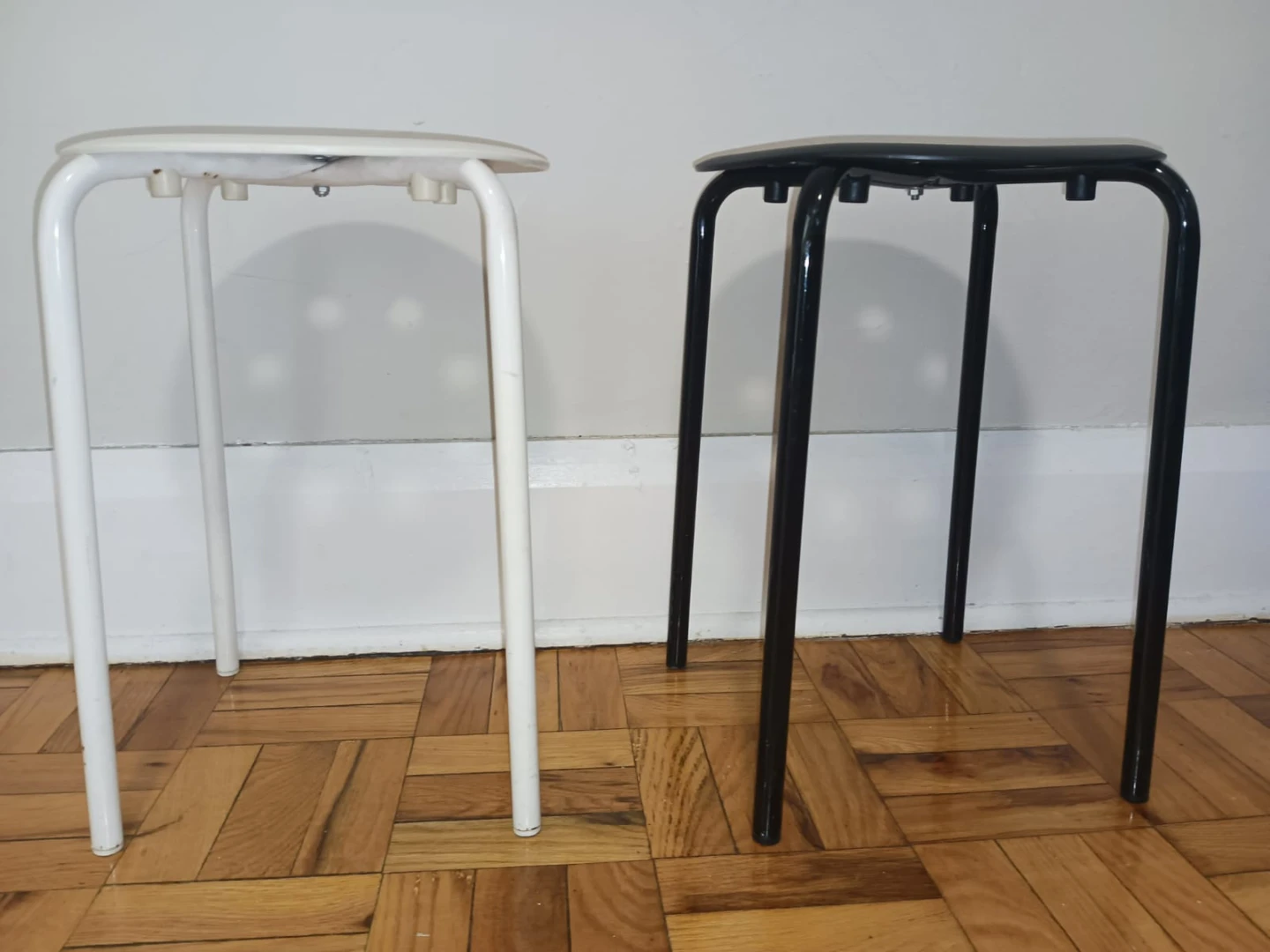 IKEA MARIUS Stools - Black & White (Set of 2) - photo 2