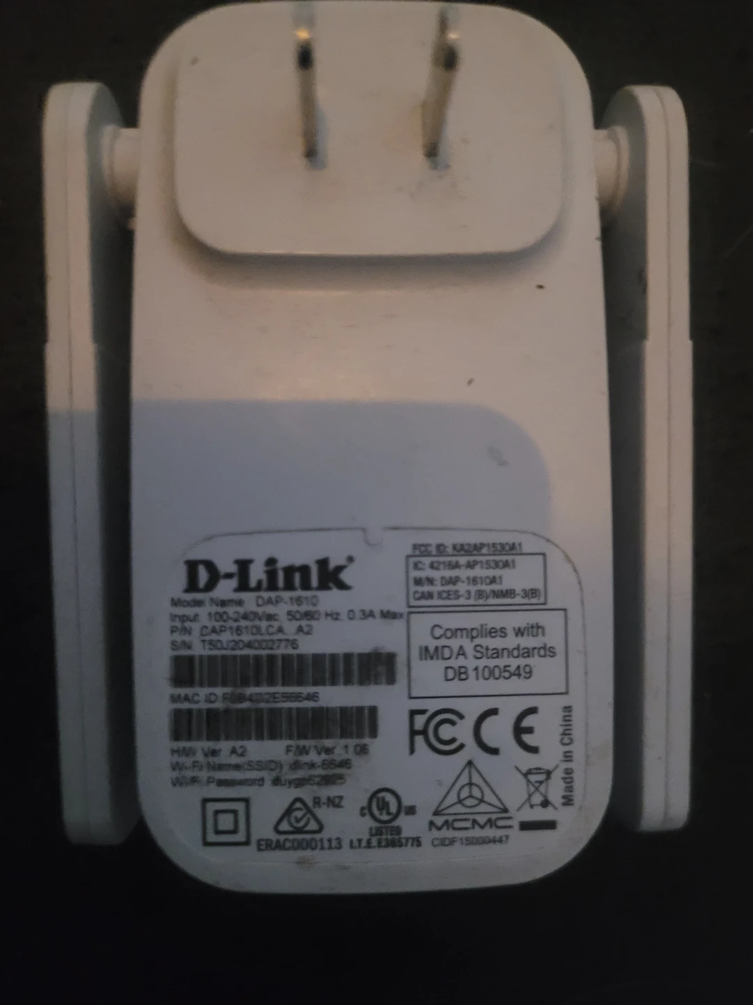 D-Link DAP-1610 Wi-Fi Range Extender