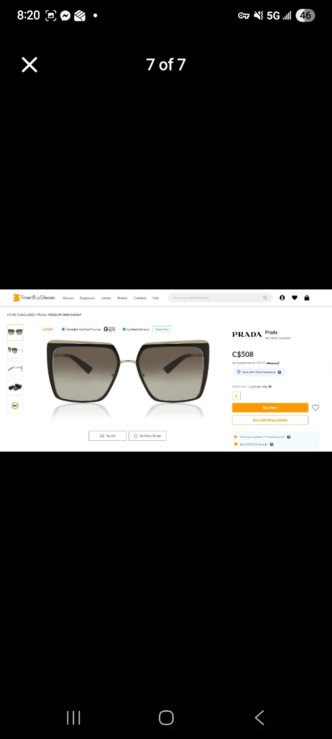 Prada SPR 58W Sunglasses - photo 4