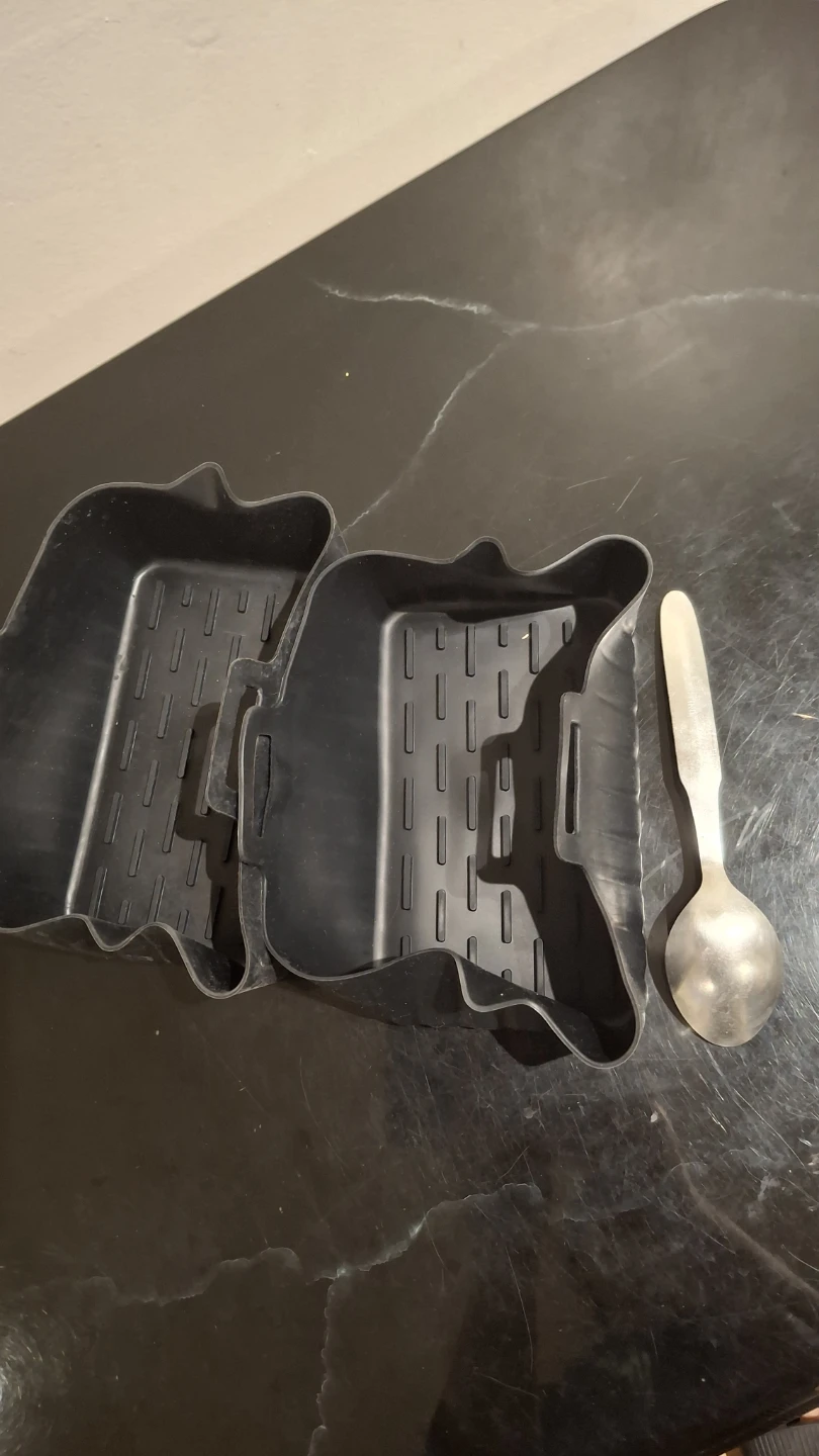2 Black Silicone Air Fryer Liners - photo 2