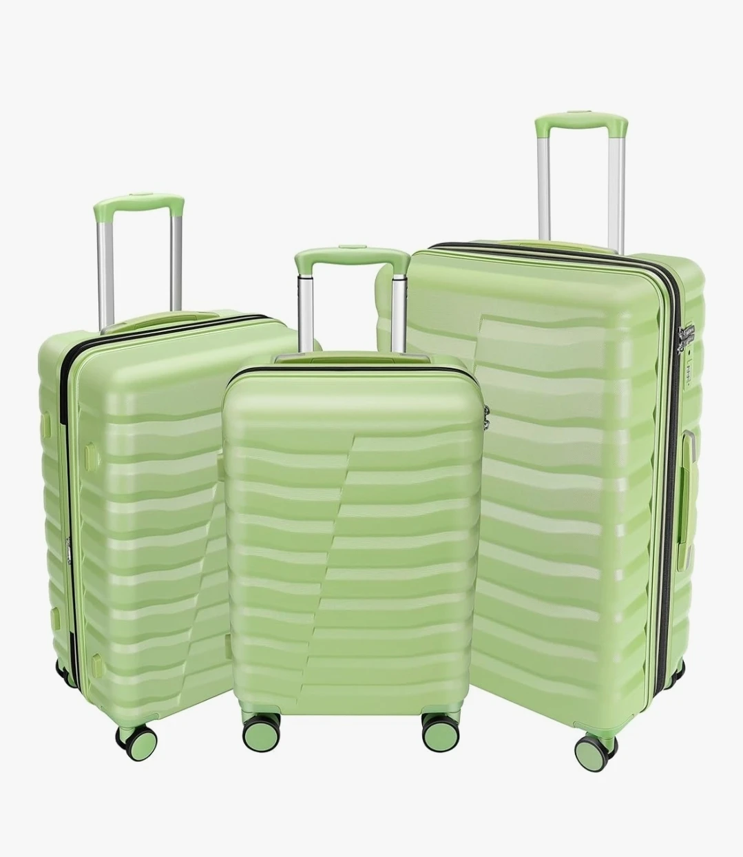 Set of 3 Green Hardshell Luggage