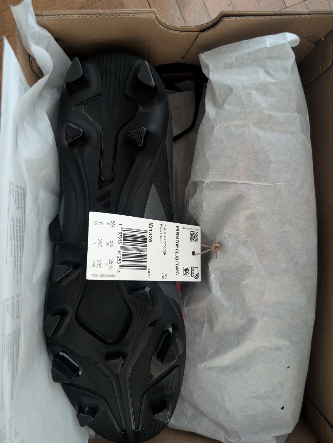 Adidas Predator Club FG/MG Football Soccer Cleats Size 6 - photo 4