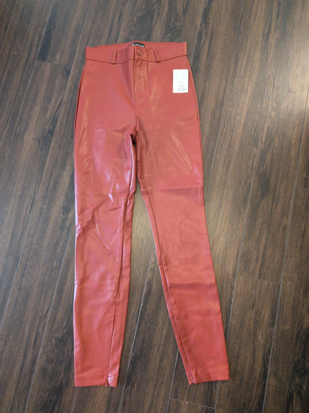 ZARA Faux Leather Pants - Size S