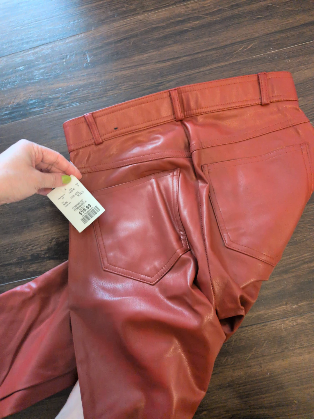 ZARA Faux Leather Pants - Size S - photo 3