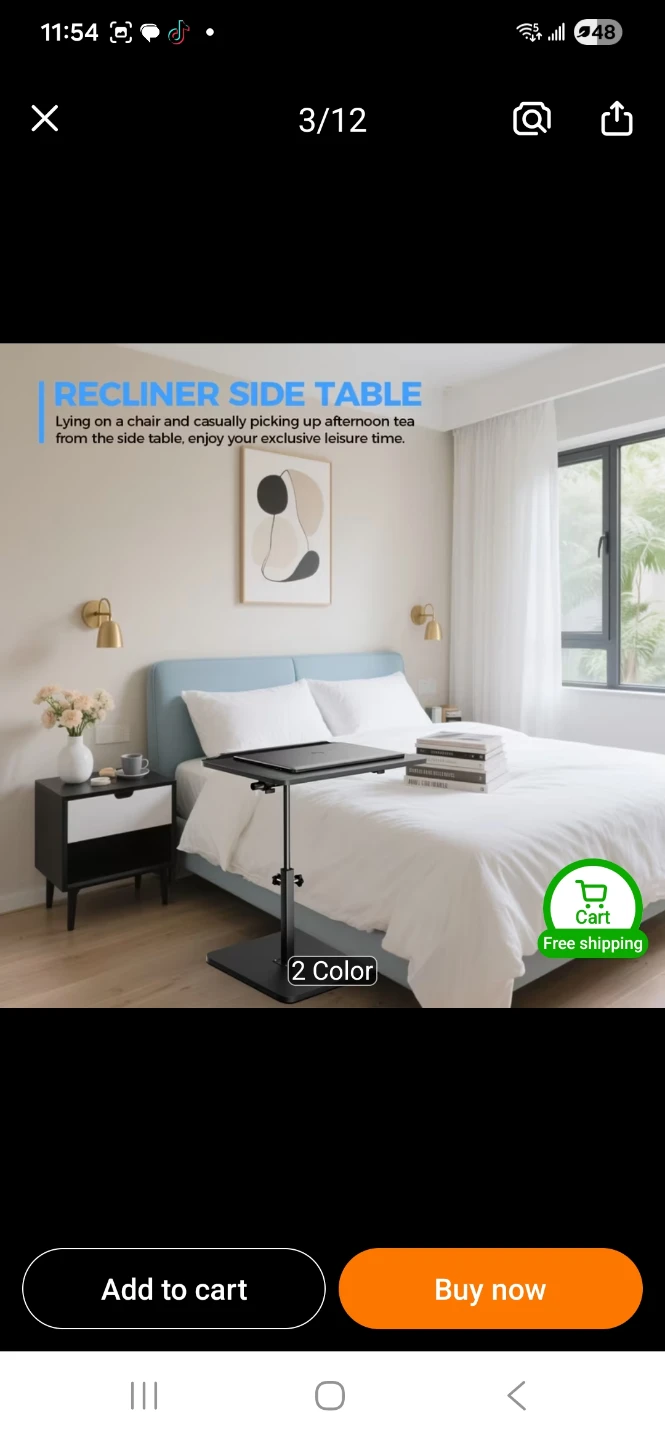 Adjustable Side Table - photo 4