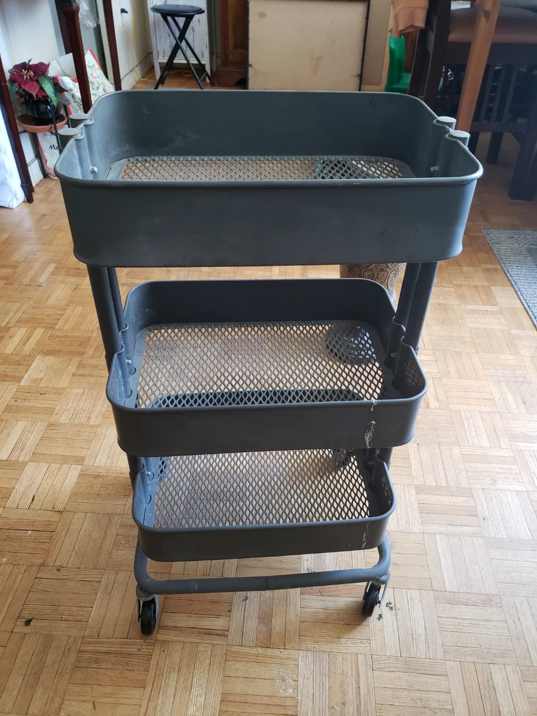 3-Tier Rolling Storage Cart