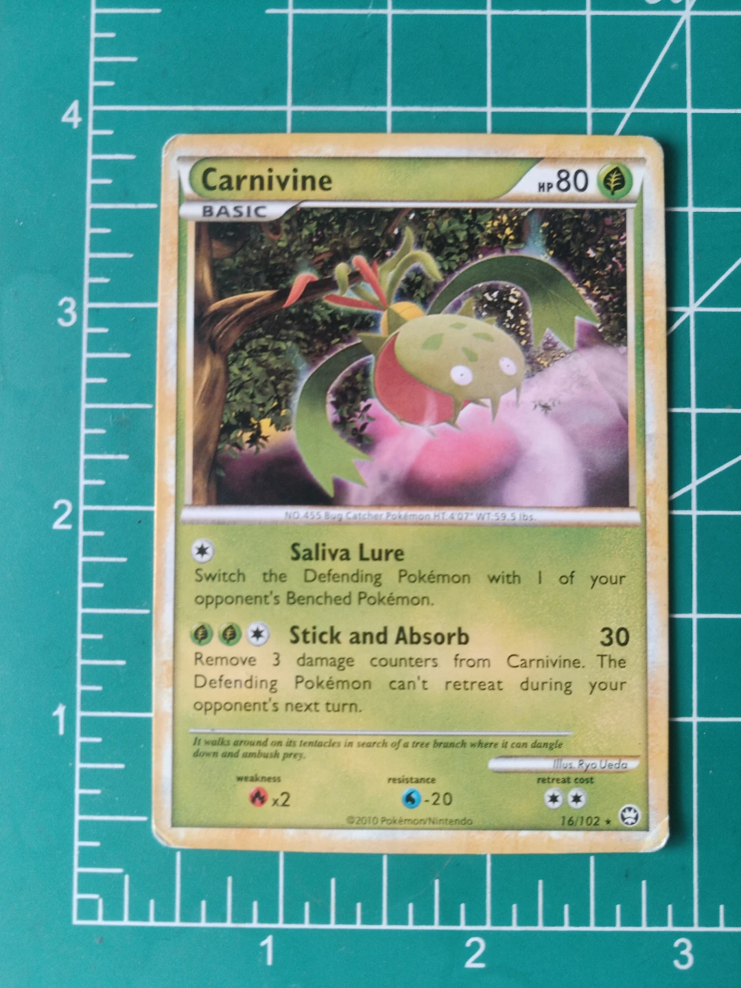 Pokemon Carnivine Trading Card
