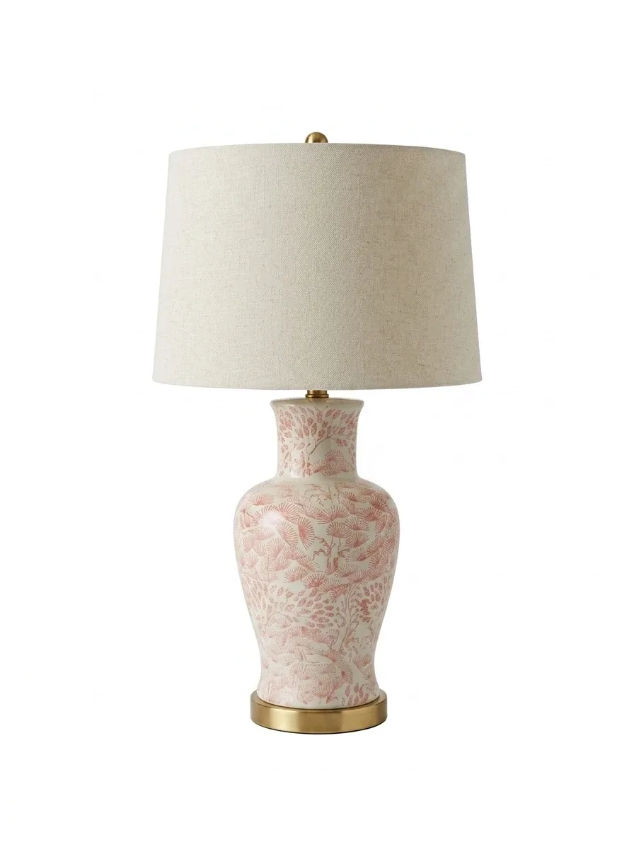Table Lamp - Pink Floral Pattern - photo 2