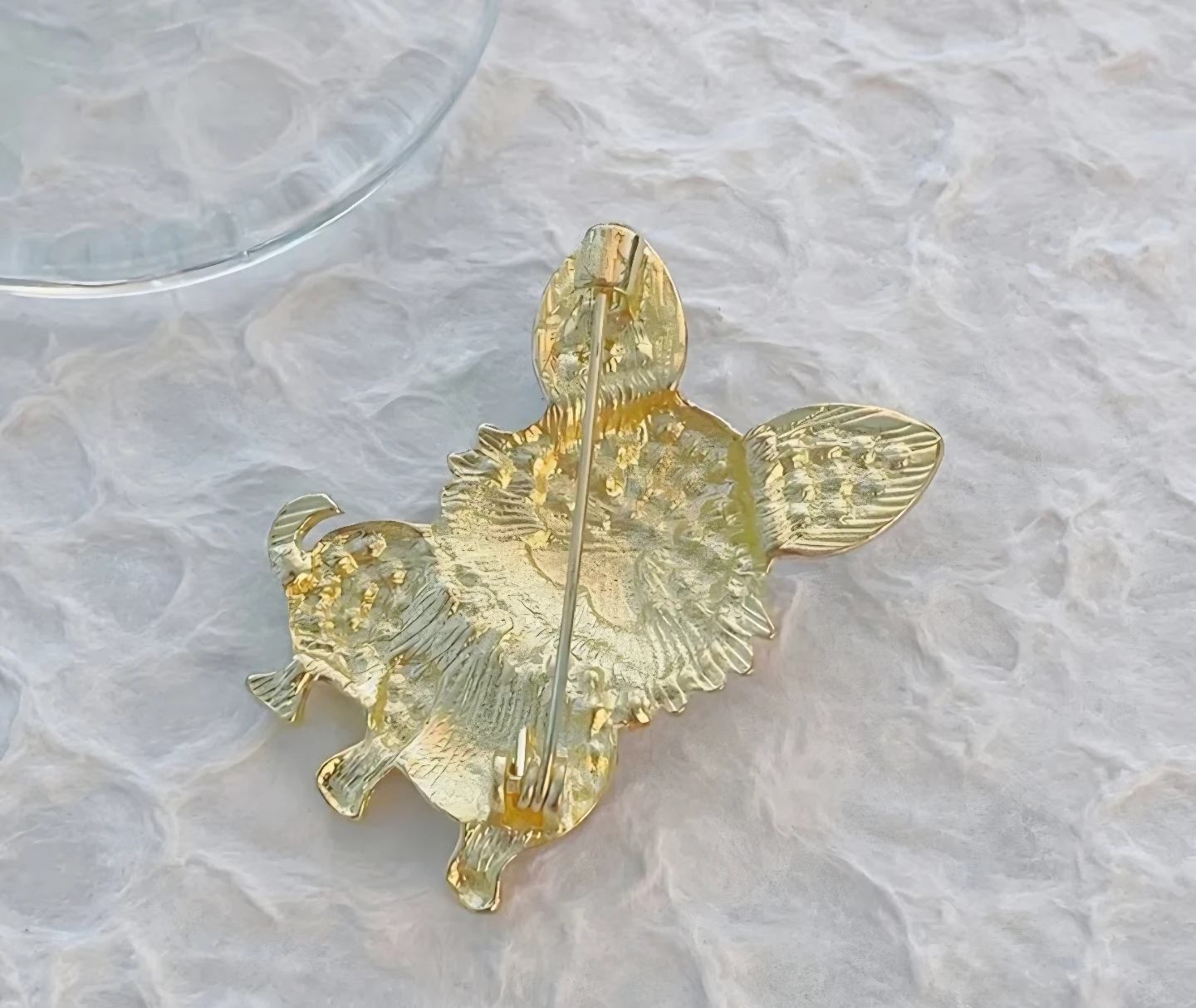 Chihuahua Brooch with Sparkling Rhinestones - photo 3