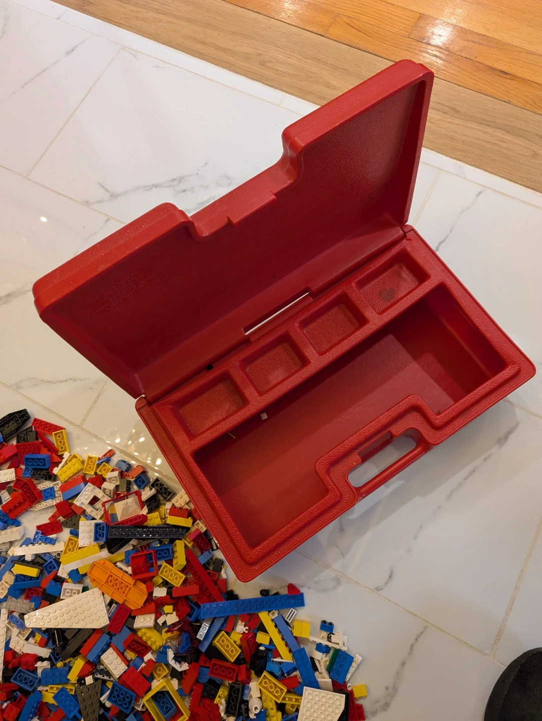 Vintage LEGO pieces with Red Storage Case - photo 3