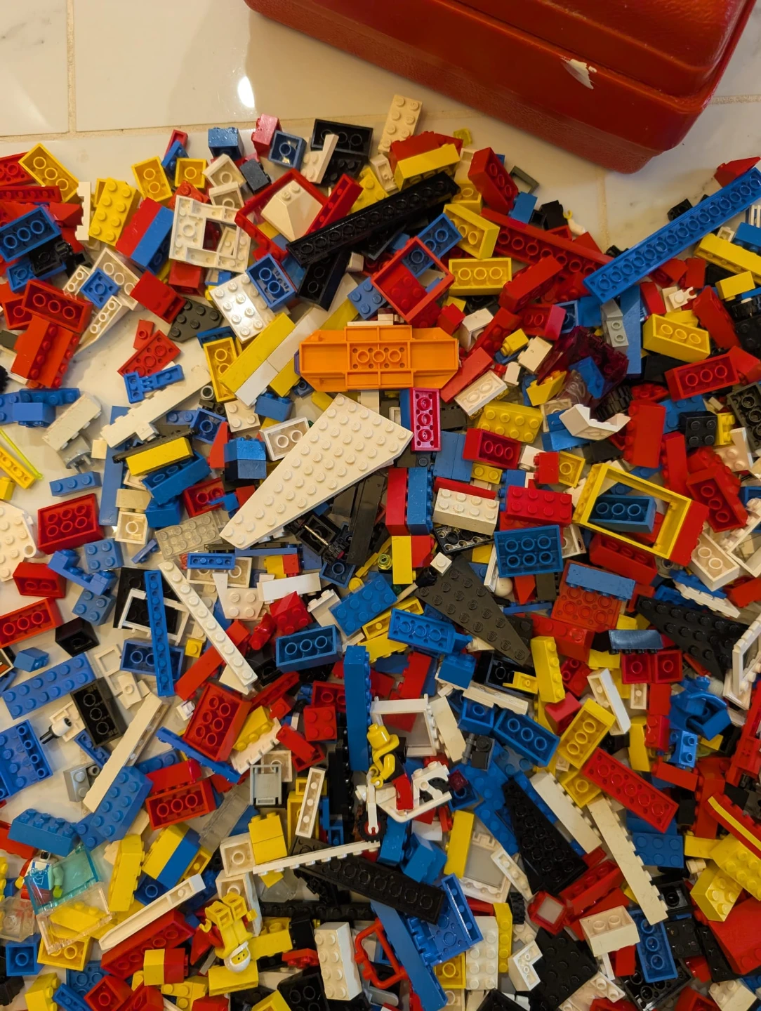 Vintage LEGO pieces with Red Storage Case - photo 5