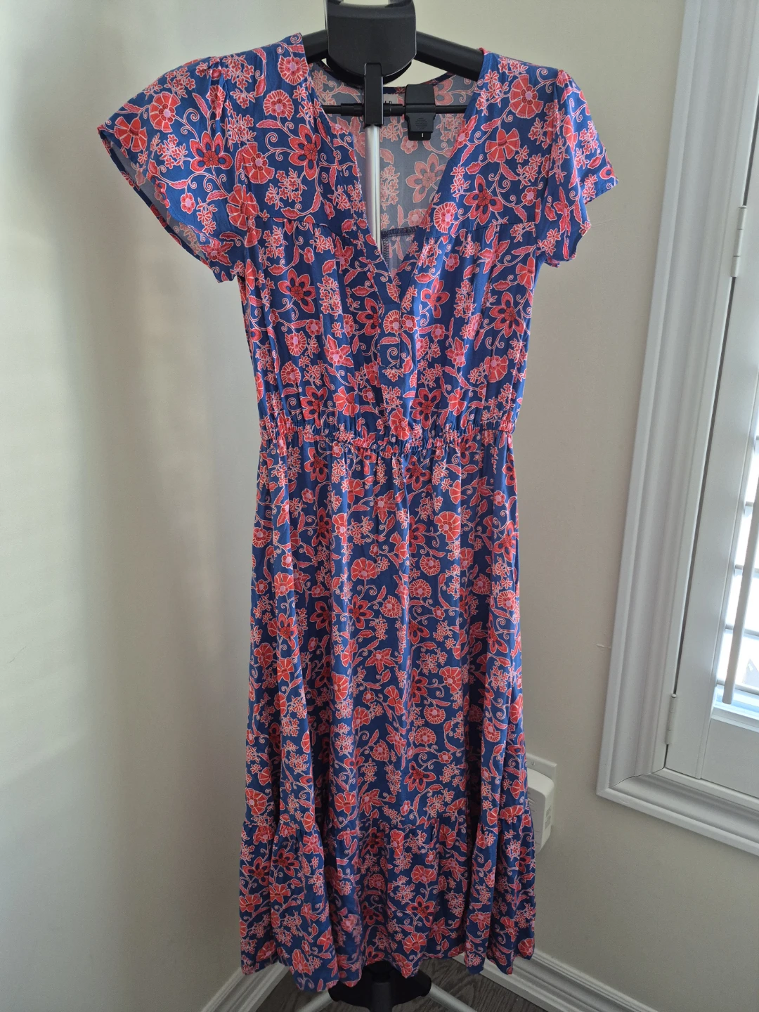 GAP Blue and pink Floral Dress
