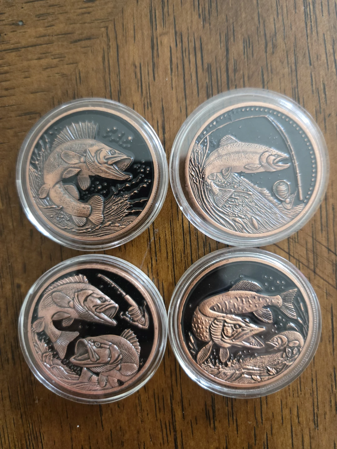 1oz x 4 coins Tackle Box Collection, Collectible Copper Coins