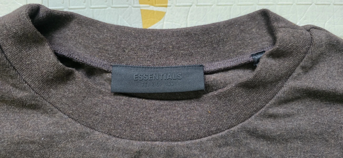 Fear of God Essentials Short-Sleeve Tee - Heather Wood XL - photo 4