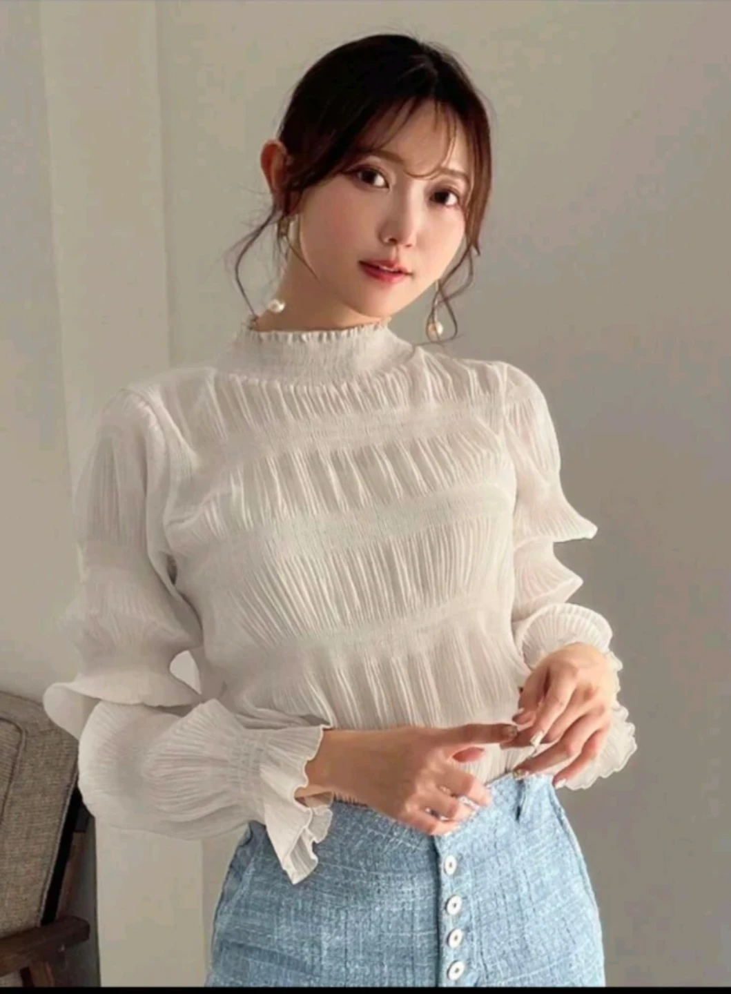 White Sheer Blouse