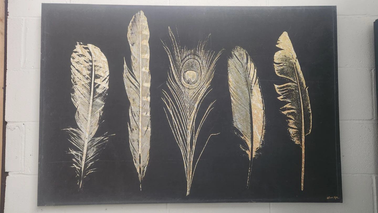 Oliver Gal Feather Art Print