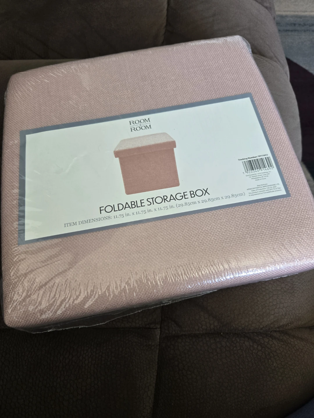 Foldable Storage Cube Ottoman - photo 2
