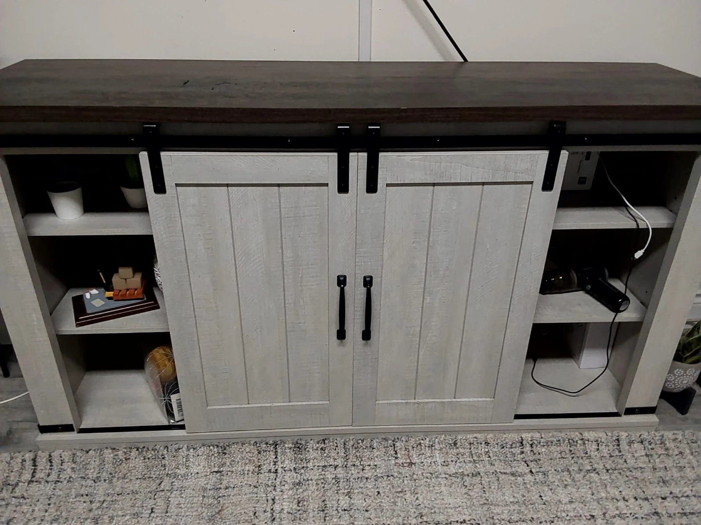 Farmhouse Barn Door TV Stand - photo 2