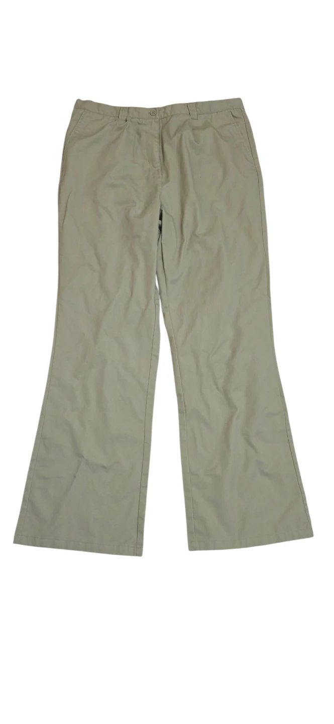 Khaki Flare Pants , 20 1/2 Plus , women's