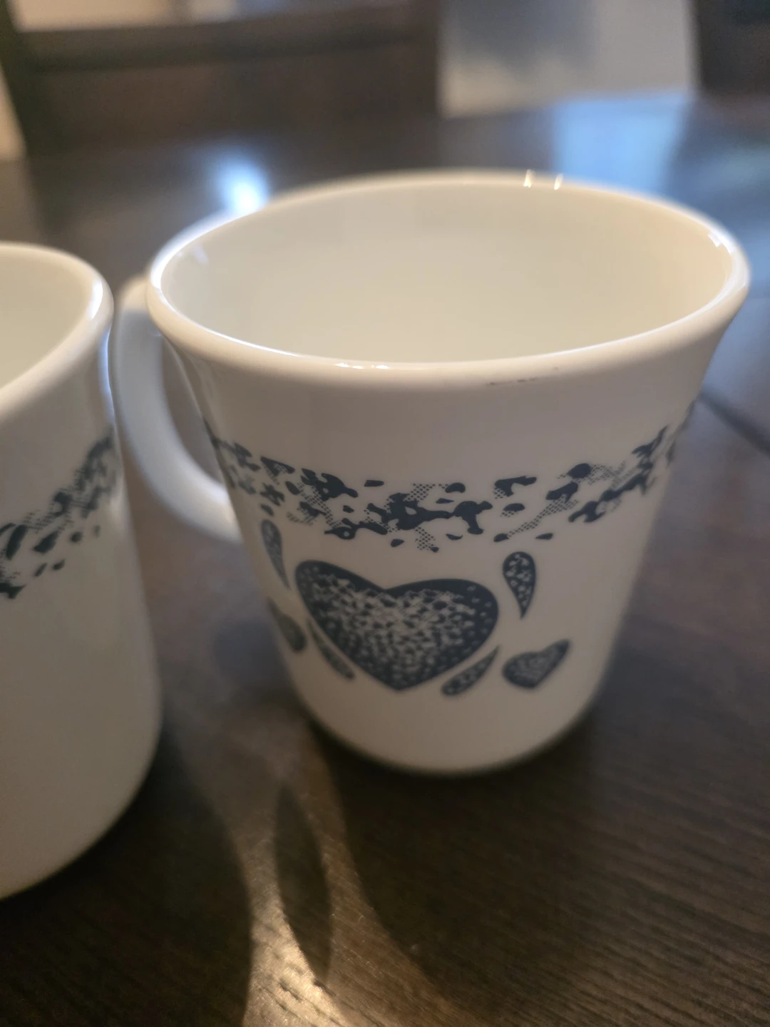 Set of 4 - Corelle "Blue Hearts" mugs by Corning - photo 3