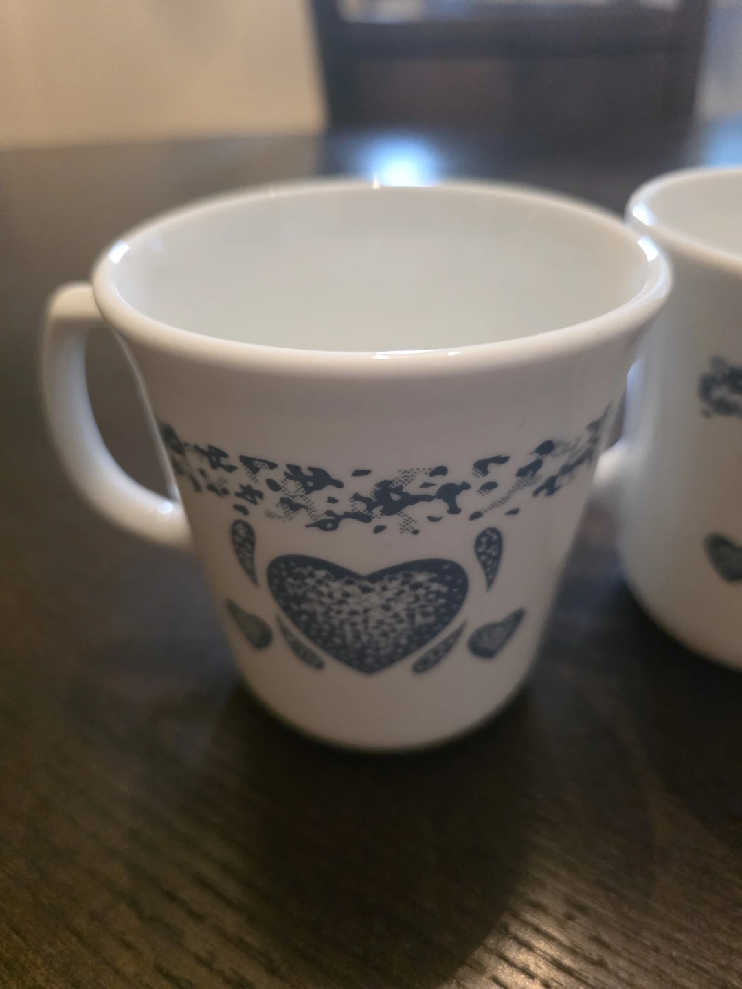Set of 4 - Corelle "Blue Hearts" mugs by Corning - photo 4