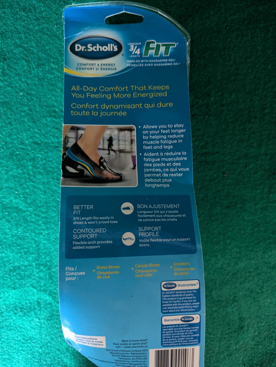 Dr. Scholl's 3/4 Fit Comfort & Energy Insoles - photo 2