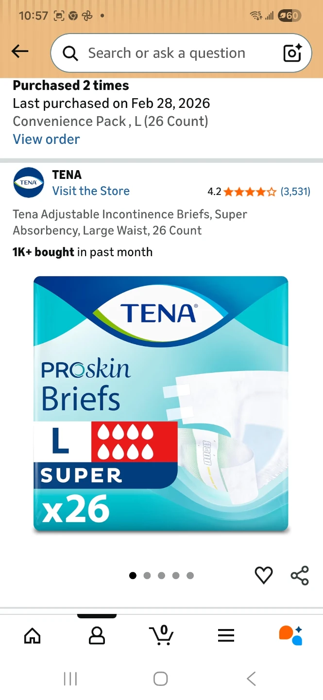 TENA ProSkin Briefs L (26 Count) - 3 Value Packs - photo 2