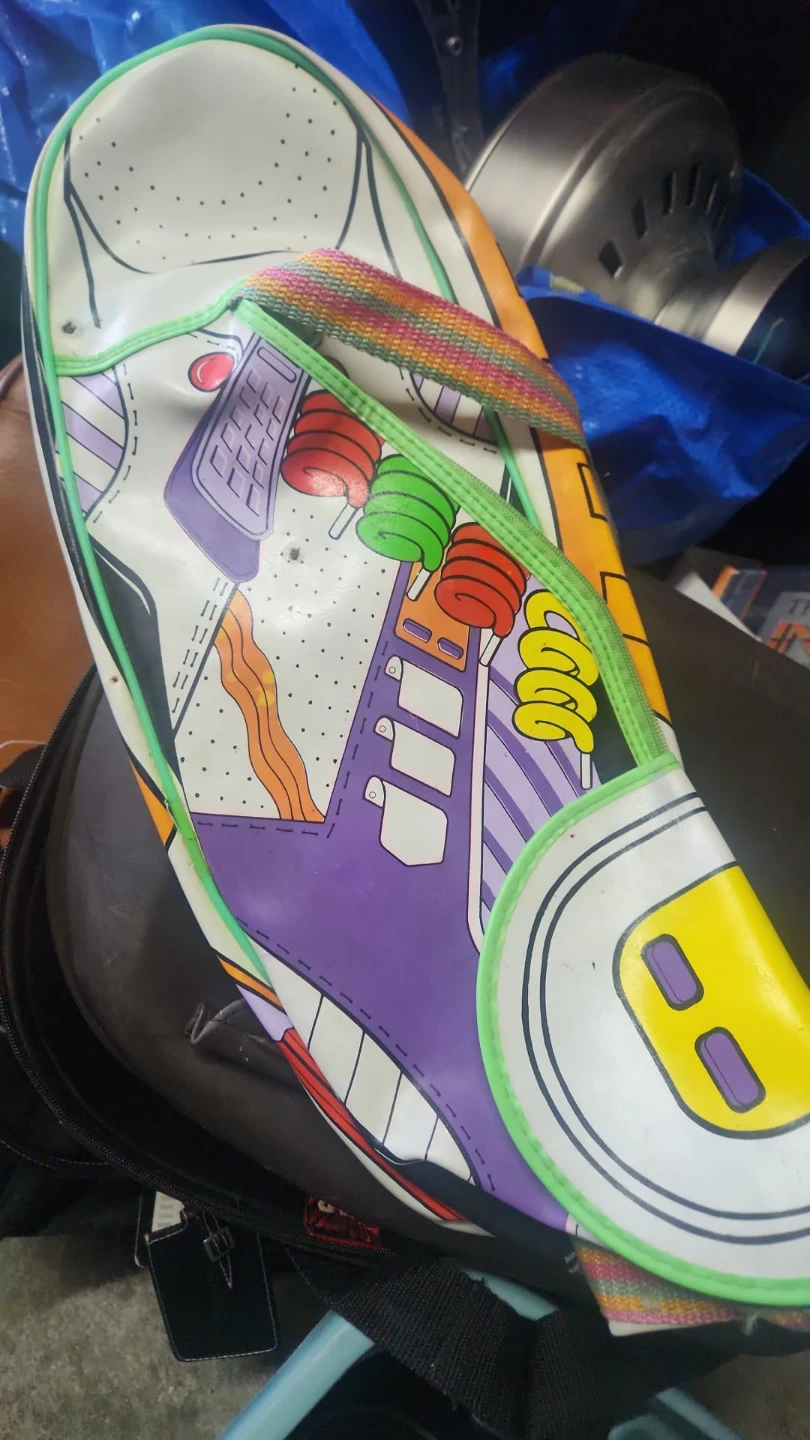 Retro Playful Graphic sneaker shaped Bag