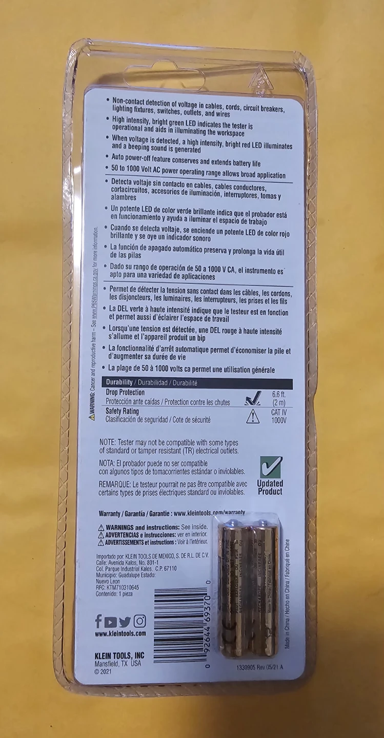 Klein Tools NCVT-1P Non-Contact Voltage Tester - photo 2