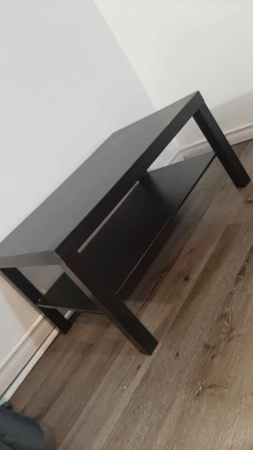 Dark Coffee Table with Shelf