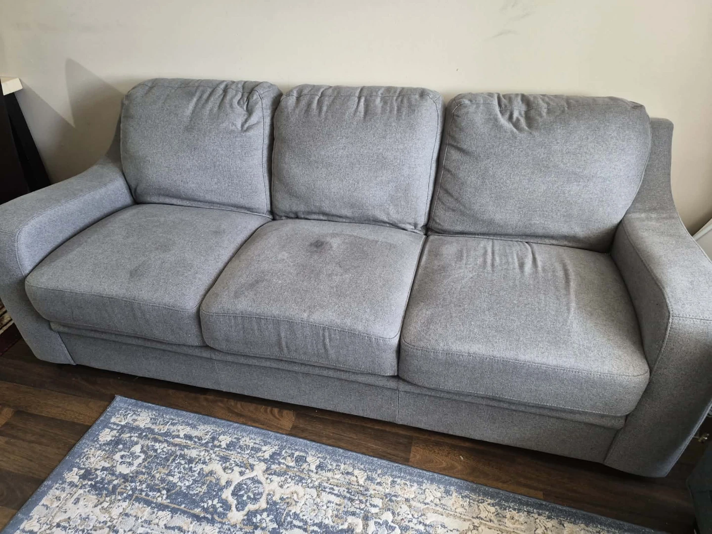 Grey 3-Seater Sofa - photo 3
