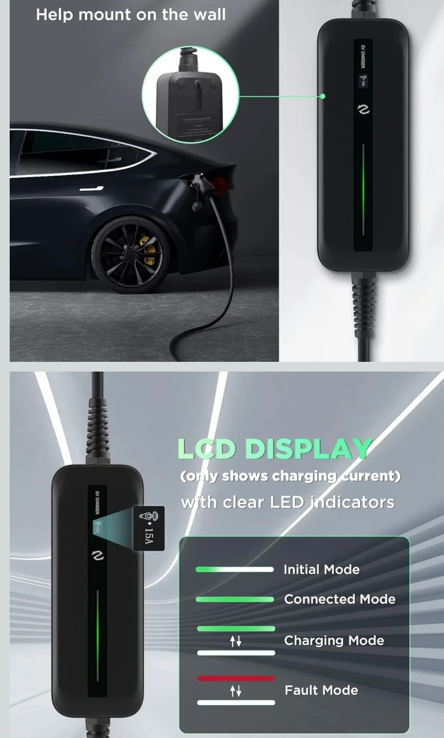 Level 1 EV Charger Cable - 20ft - photo 2