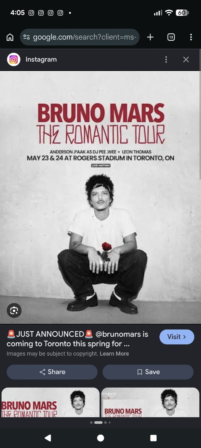 Looking For: Bruno Mars Concert Ticket - may 31 rogers stadium